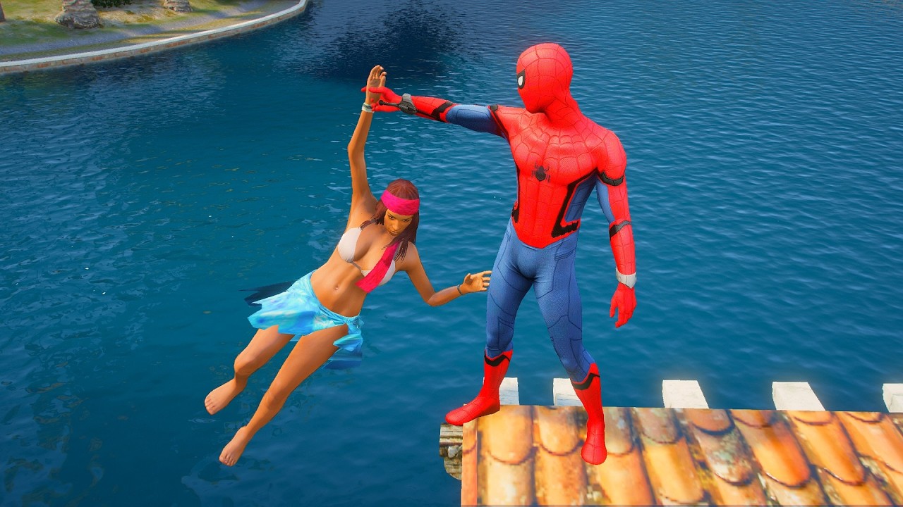 GTA 5 Water Ragdolls | Spider-Man ep.4