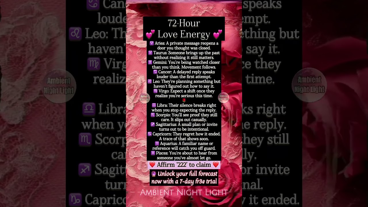 💘 72-Hour Love Forecast by Sign 🌙 WHAT THE CARDS REVEAL 💌