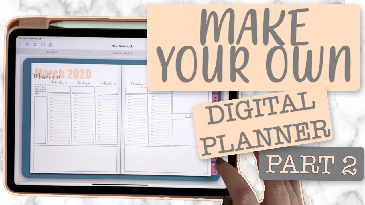 Create a DIGITAL PLANNER with Calendars and Weekly Spreads on Keynote (Part 2)