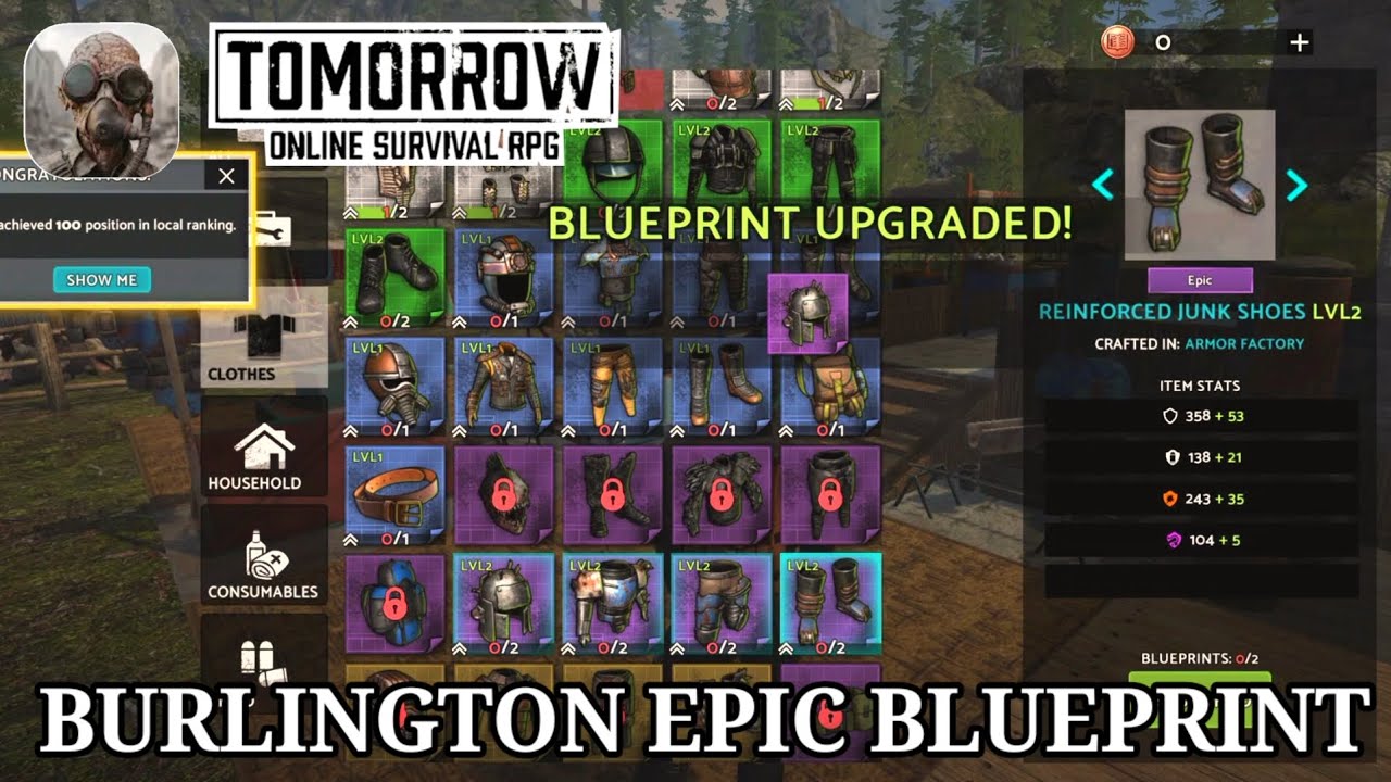 Tomorrow:MMO Nuclear Quest | NEW UPDATE MAP-4  Burlington Epic Blueprint Farm