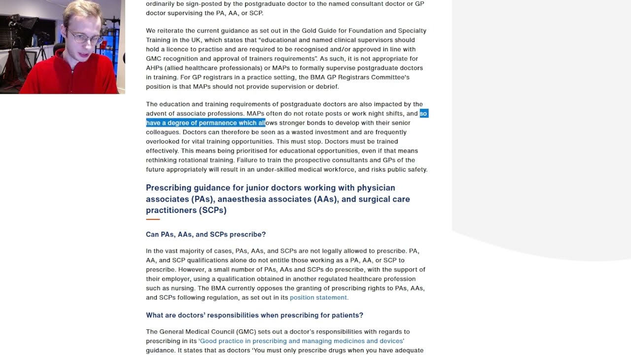 BMA Releases New Statement on Prescribing & PAs, AAs, SCPs (30 Oct 2023)