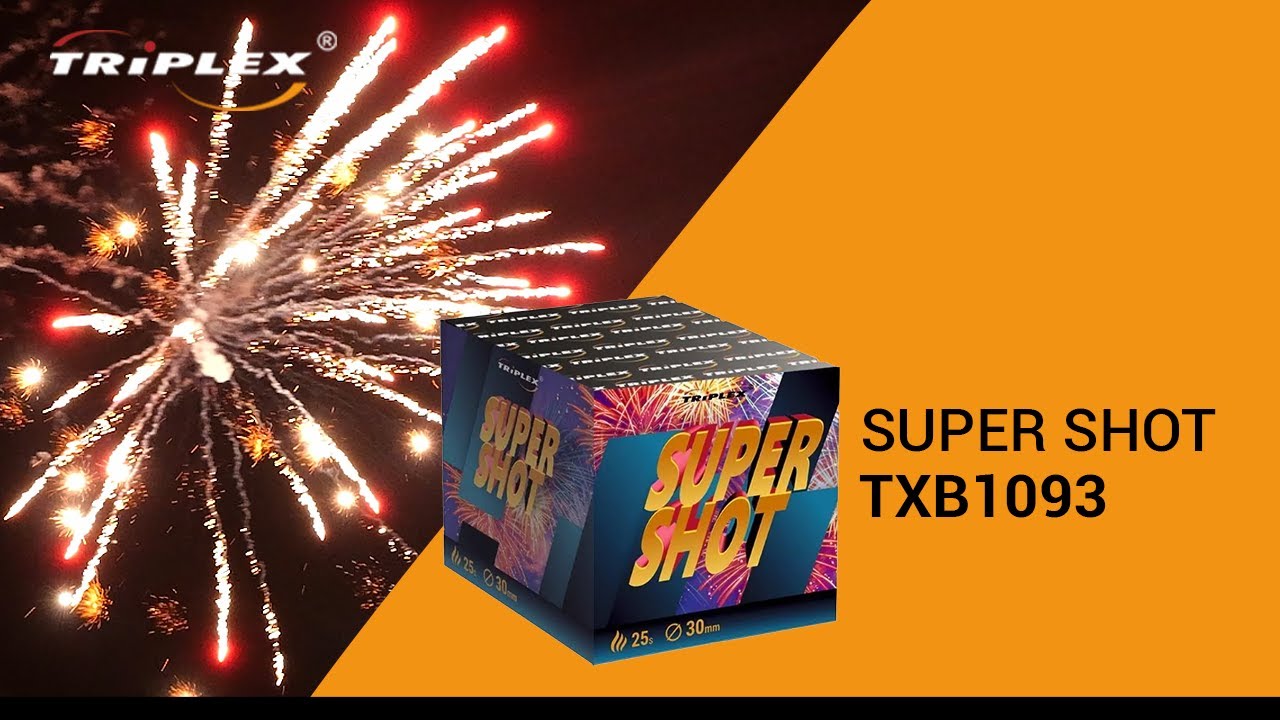 FAJERWERKI TXB1093 25S 1.2'' BATERIA SUPER HOT F2 TRIPLEX FIREWORKS