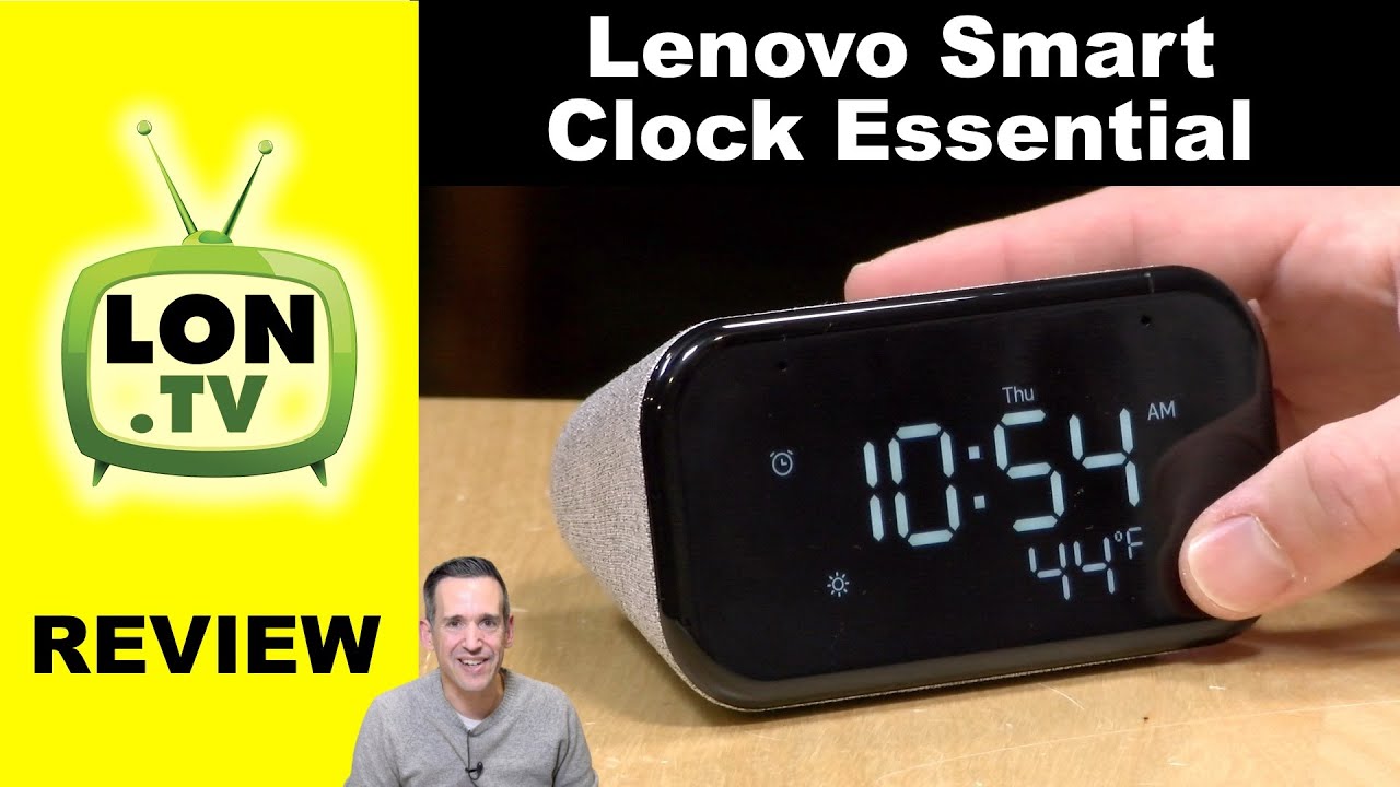 Tech Gift Idea: Lenovo Smart Clock Essential - Old School Clock with Google Assistant