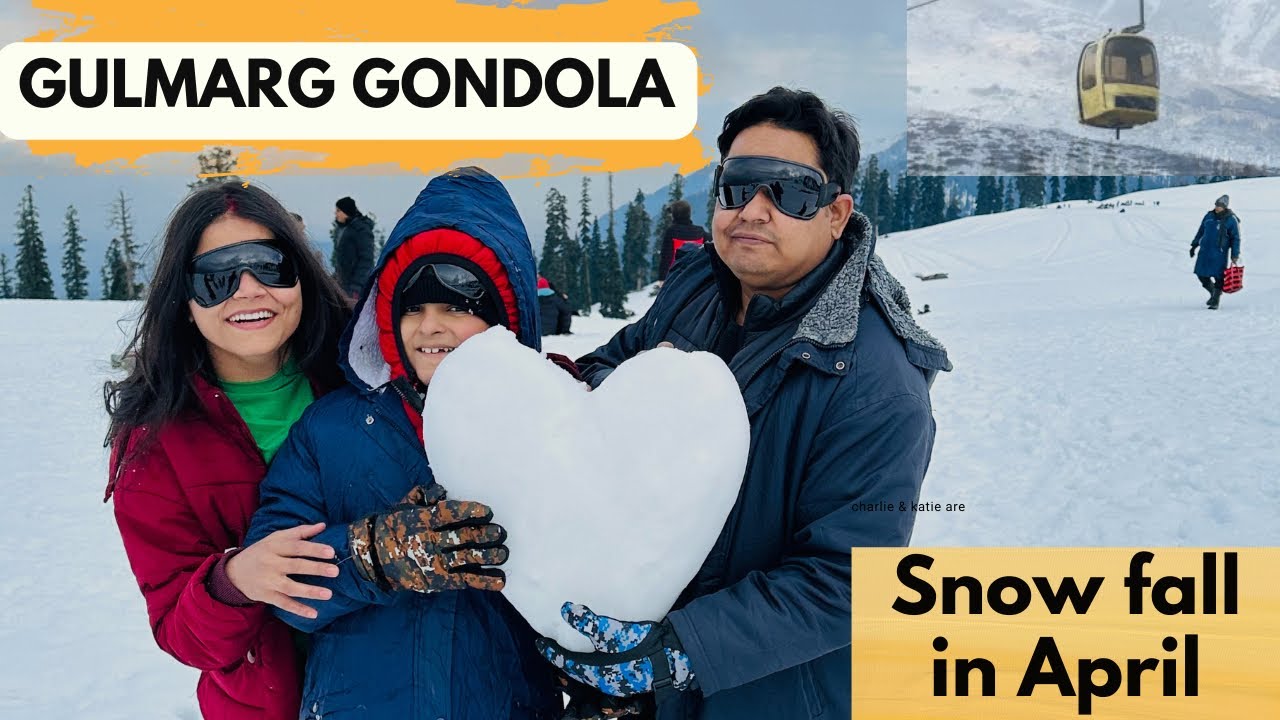 Gulmarg in Heavy Snow Fall in April | Gulmarg Gandola ride 2023 |Gulmarg full Tour Video