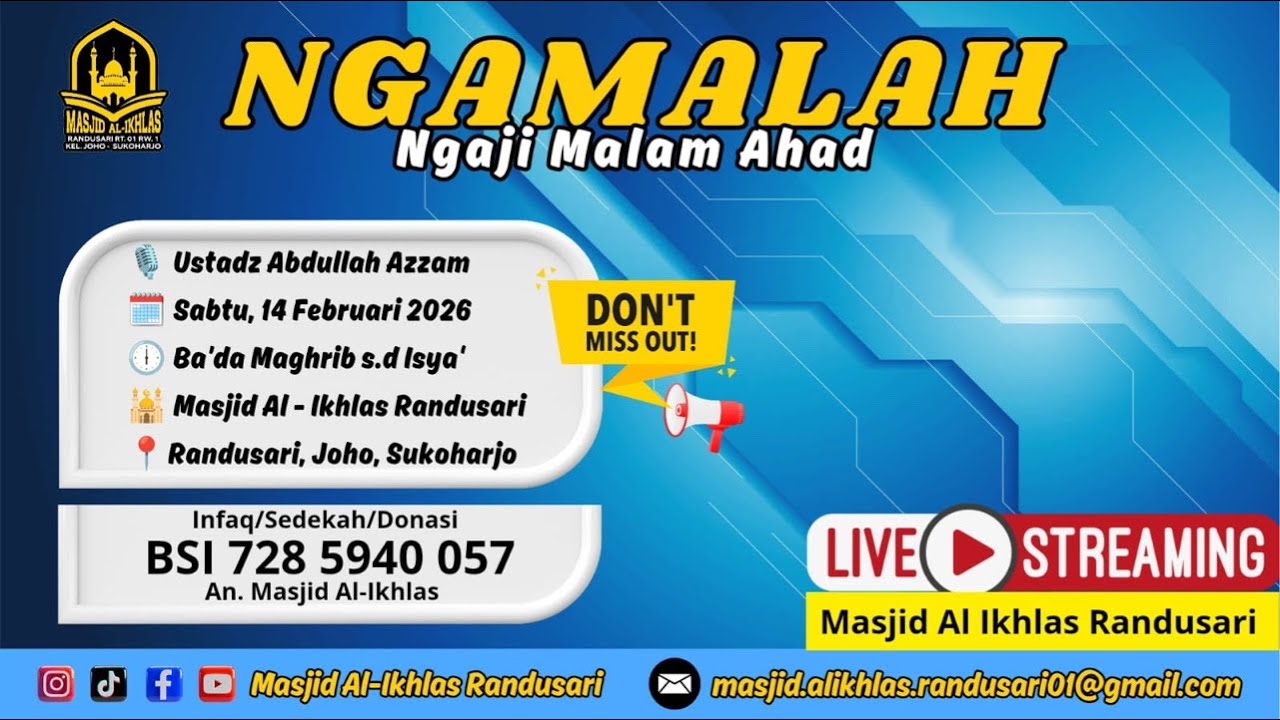 Live Pengajian Malam Ahad
