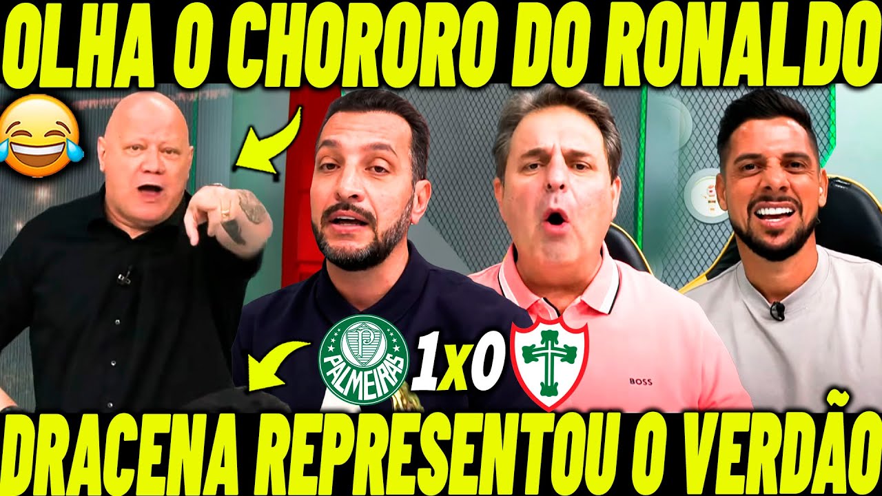 OLHA O CHORORÔ DO RONALDO! EDU DRACENA REPRESENTOU O PALMEIRAS NO DEBATE!