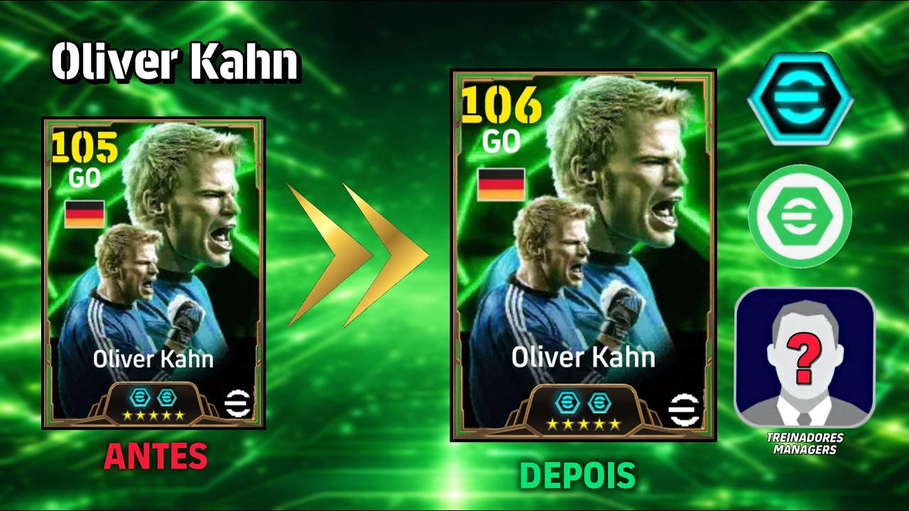 🎯 KAHN 106 + TÉCNICOS que AUMENTAM o OVER TREINO | eFootball 🔥