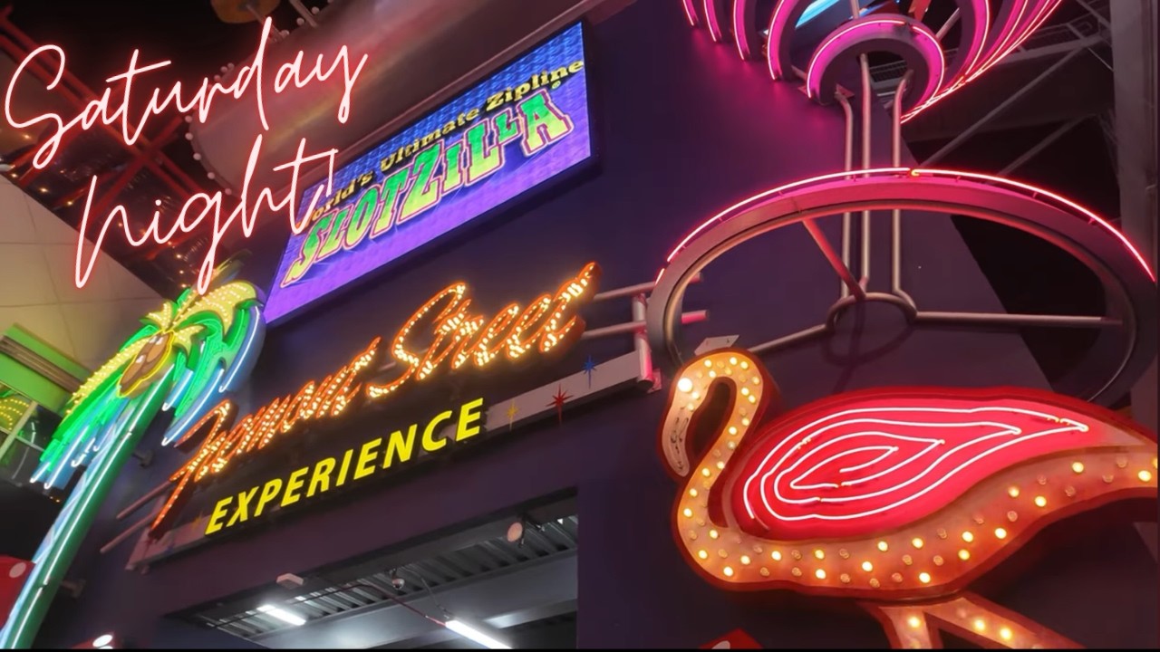 Walking Fremont Street on a Saturday Night