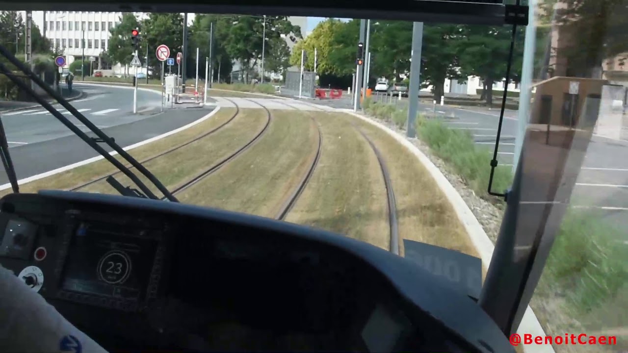 [cab-ride] Tramway de Caen entre CROUS-SUAPS et place de la Mare