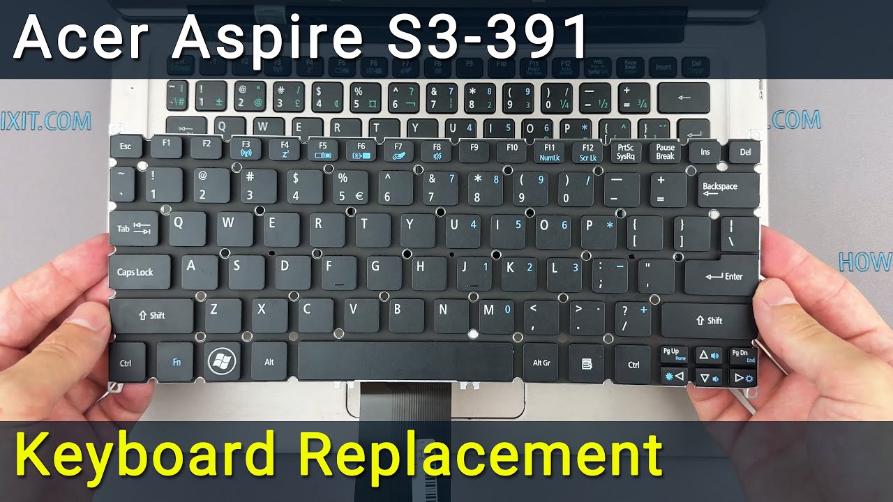 Замена клавиатуры на ноутбуке Acer Aspire S3