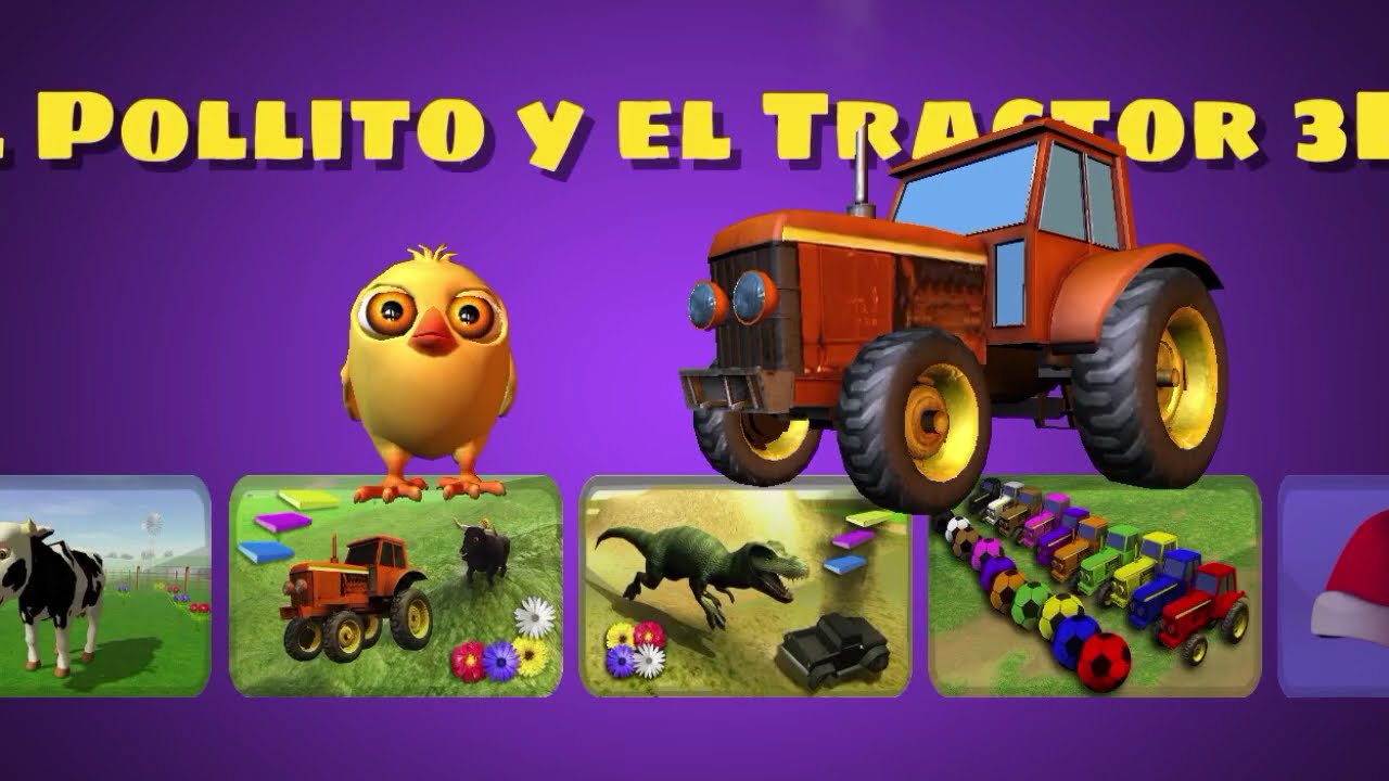 El Pollito pio 3d game 877 🎮🎮 dila granja pollito tractor 🚜🚜 Dainosour da appa lali school ta 