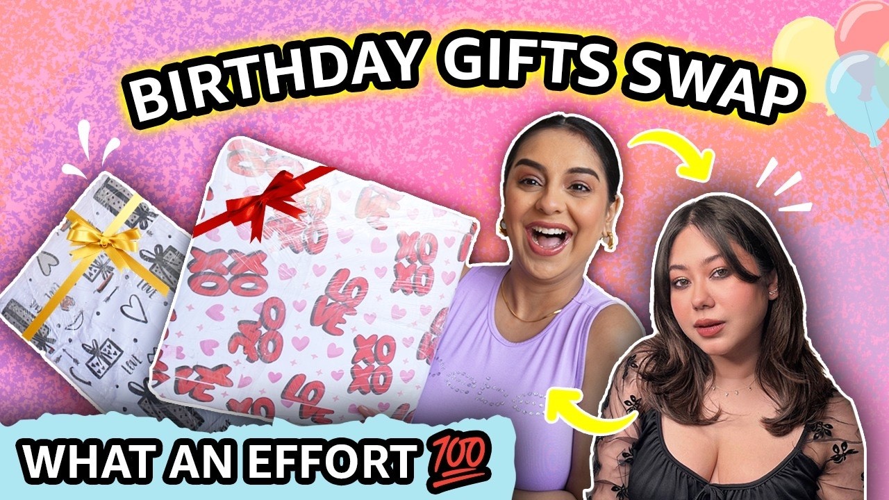 BIRTHDAY MYSTERY BOX CHALLENGE ft @ThatQuirkyMiss | ULTIMATE GIFTS SWAP! | Aanam C