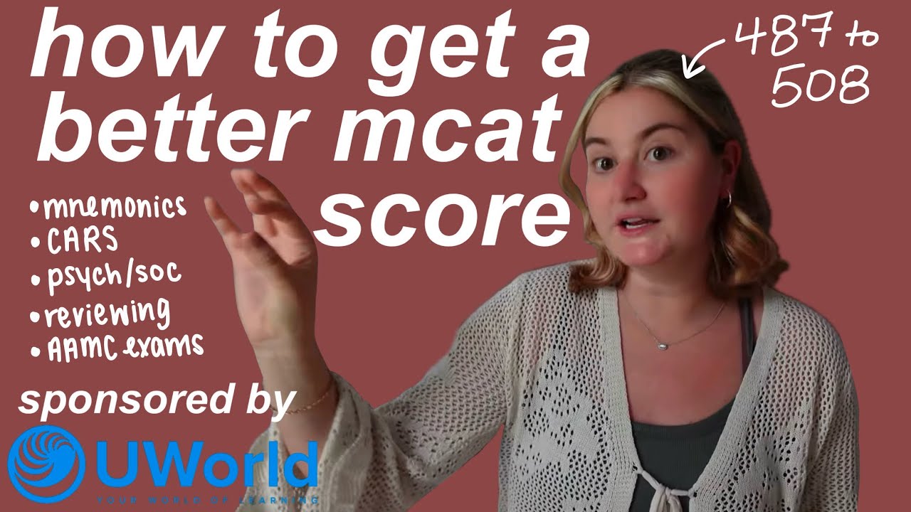 MCAT TIPS + STUDYING STRATEGIES TO BOOST YOUR MCAT SCORE | UWorld, Anki, Reddit