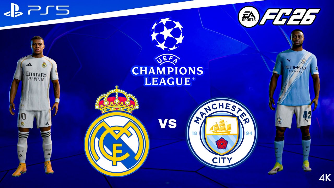 FC 26 - Real Madrid vs Man city | UEFA Champions League 8e de finale Full Match [PS5™ 4k60]