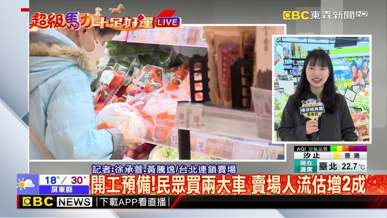 9天連假bye！ 明上班開學 民眾衝賣場買菜 @newsebc
