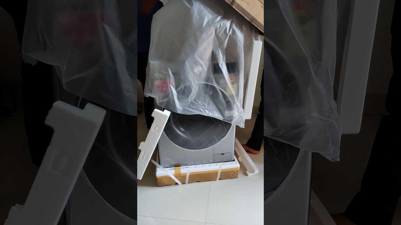 LG 9kg Fully Automatic Front load Washing Machine Unboxing#LGWashingmachine