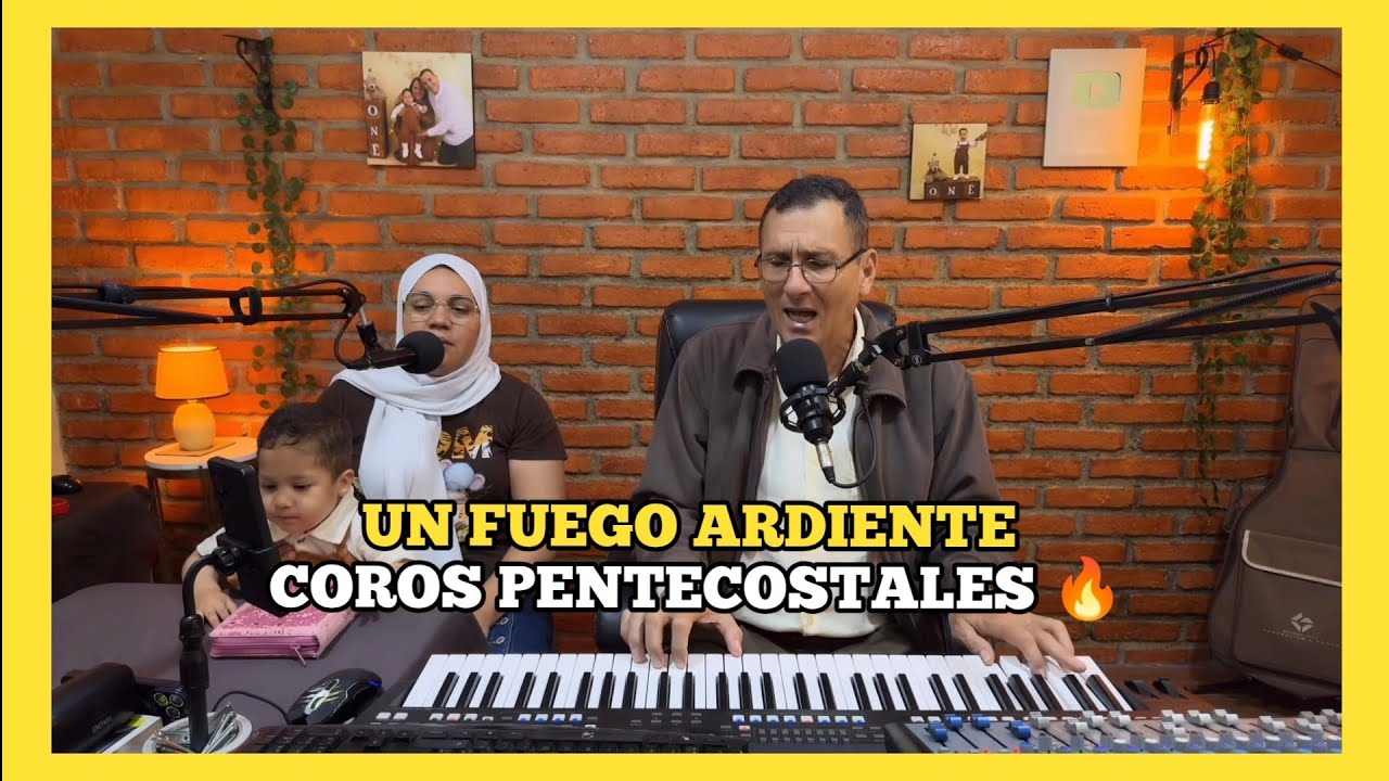 Un fuego ardiente está llenando mi alma // Coros cristianos de fuego pentecostales 🔥🎹🎙️