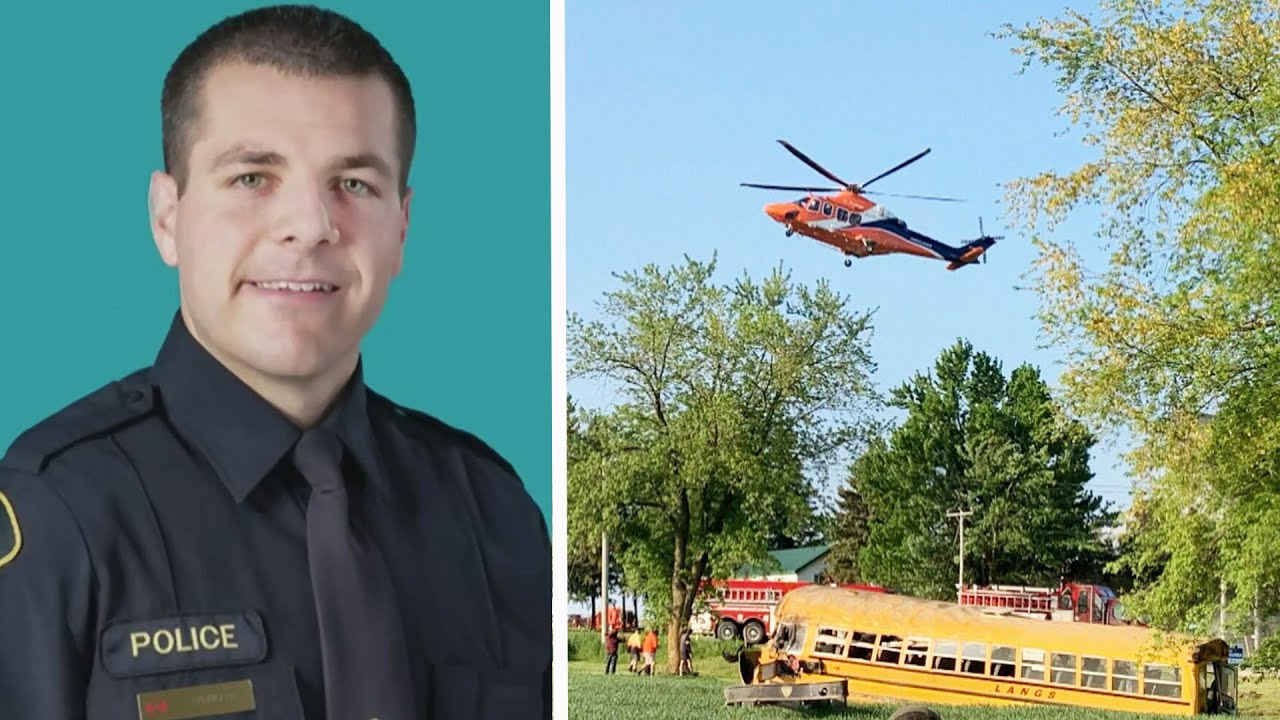 On-duty Ontario officer and school bus driver killed in crash