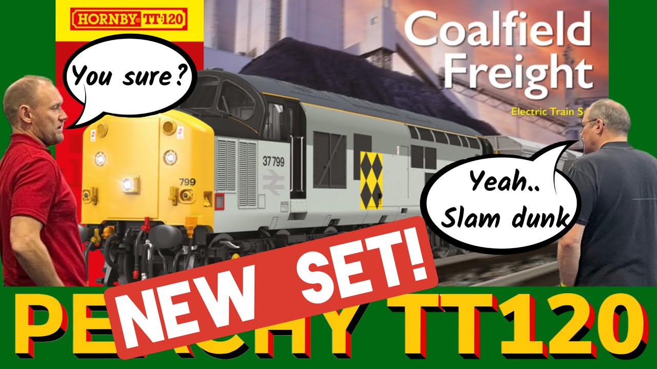 Совершенно новый железнодорожный набор TT120 Coalfield Freight от @HornbyModelRailways.