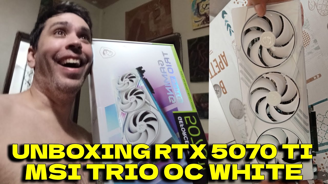 Unboxing RTX 5070 Ti Gaming Trio OC White