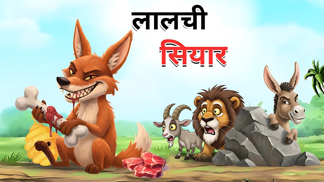 लालची दुष्ट सियार और चालाक गधा  | panchtantra ki kahani | hindi kahani | kahani