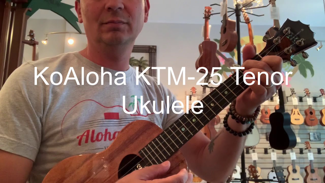 KoAloha KTM-25 Tenor Ukulele Demo at Aloha City Ukes
