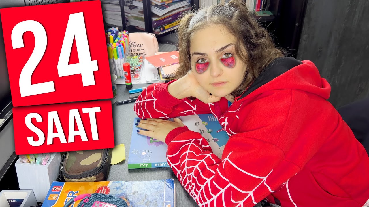 24 SAAT BOYUNCA SADECE DERS ÇALIŞTIM!!