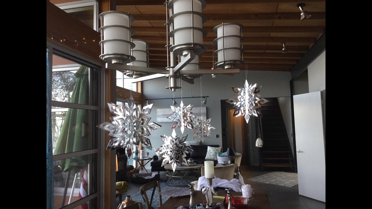 Winter Themed Party Decorations, Paper Snowflake Garland & 3D Large Snowflake Hanging Ornamen Review