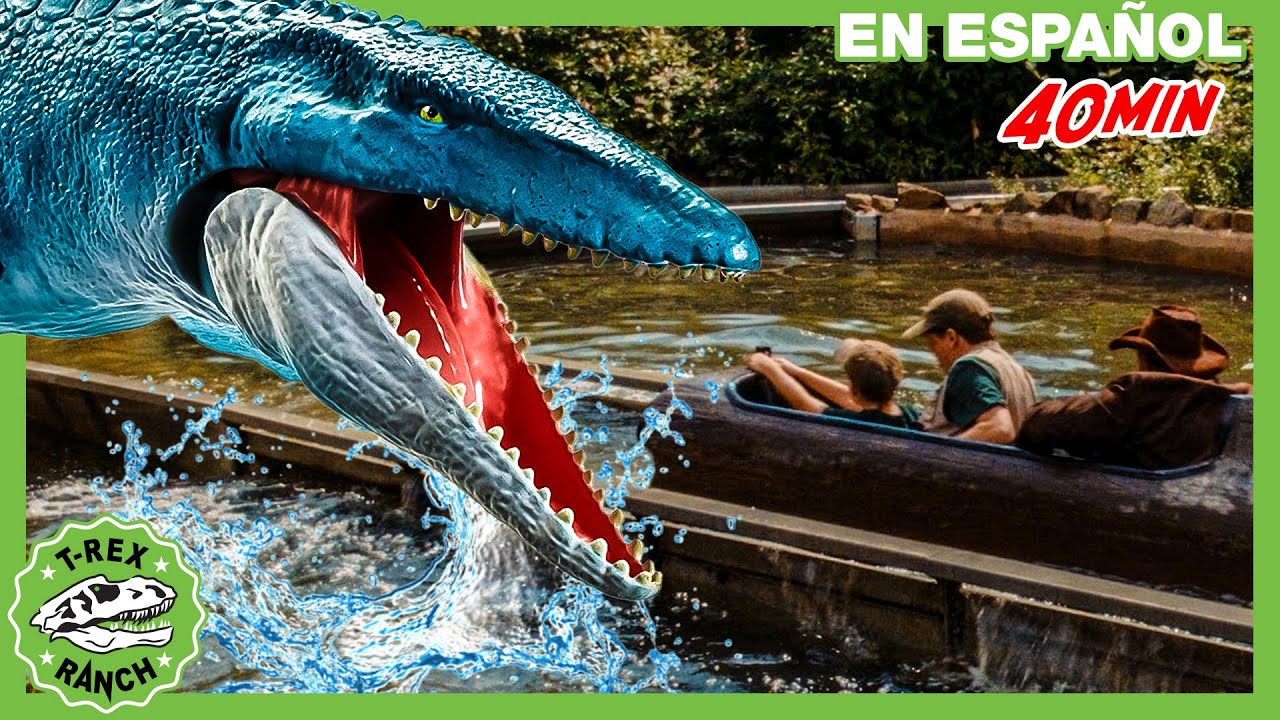 Dinosaurio T-Rex Gigante se Escapa! AVENTURA DEL DINOSAURIO GIGANTE|Videos de dinosaurios para niños
