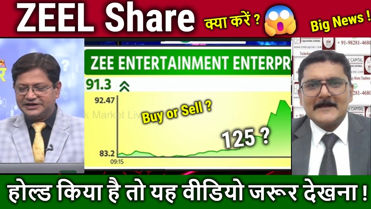 Zee Entertainment Share News,buy or sell ?Future Analysis/zeel share latest news,target Tomarrow