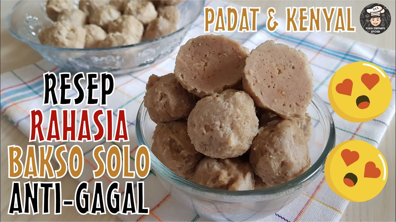 Tanpa Ribet!!! Bongkar Resep BAKSO SOLO Kenyal Padat Maknyusss 1000% Anti Gagal