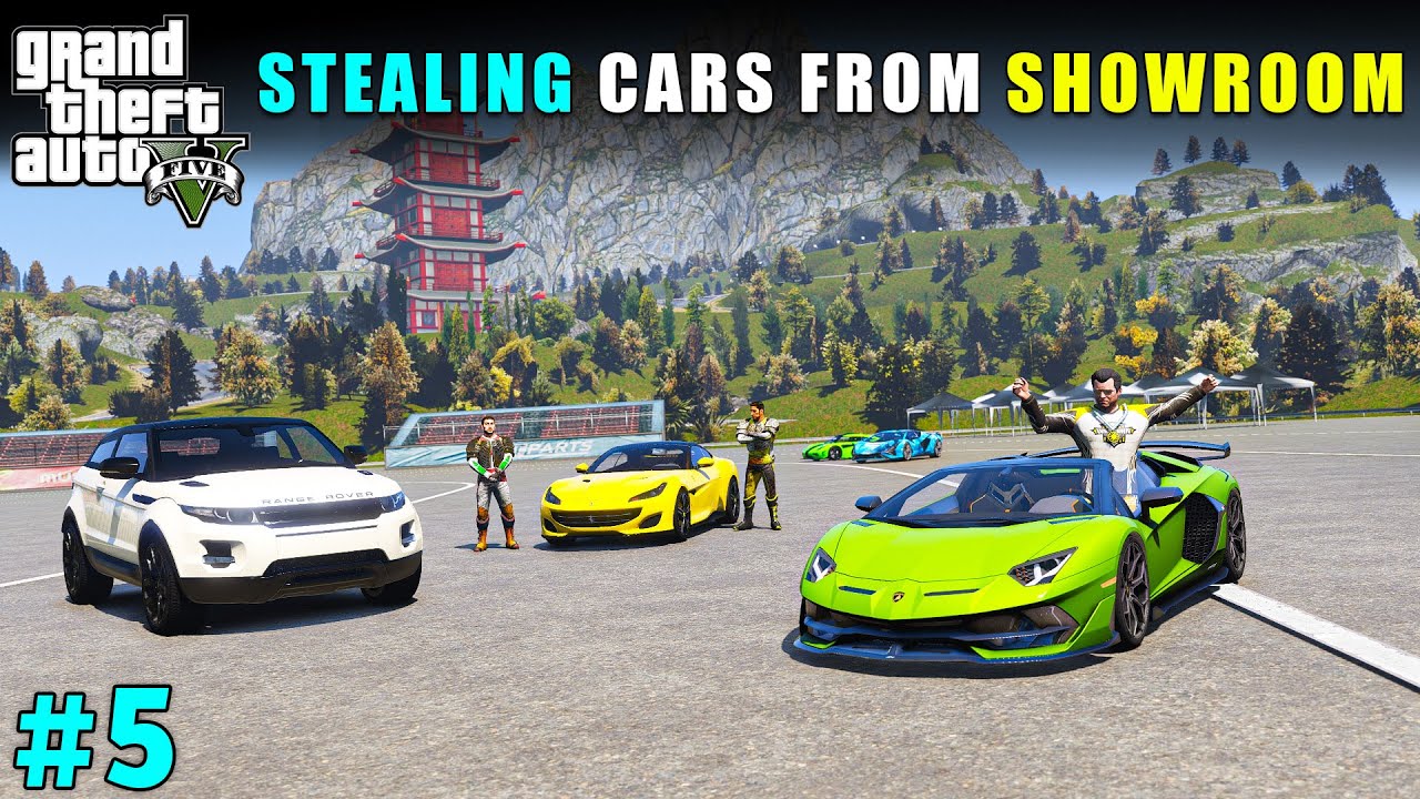 STEALING LUXURY CARS FROM TECHNO GAMERZ SHOWROOM | GTA V GAMEPLAY #5
