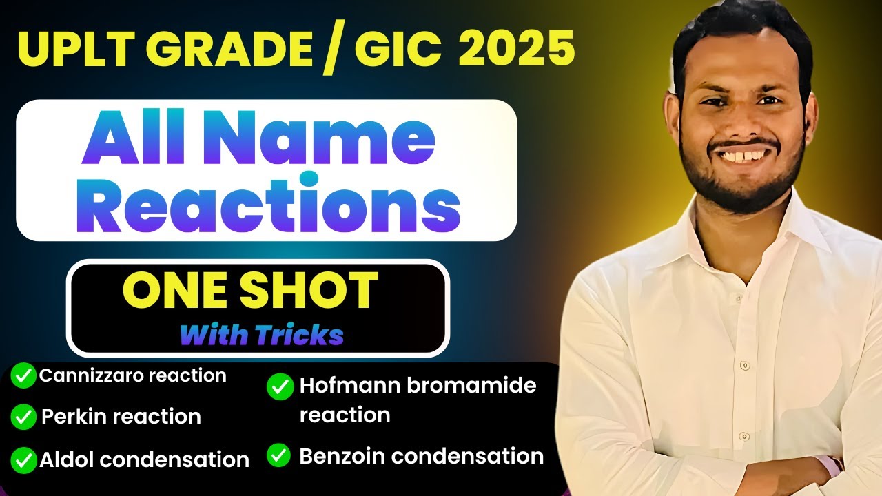 All Name Reactions in One Shot | Organic Chemistry Tricks for UPLT GIC 2025