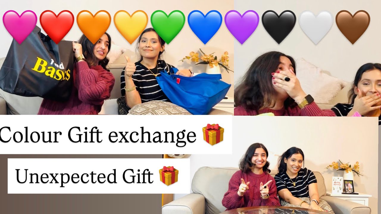 Colour Gift Exchange Challenge 🎁💌 || with my soulmate Friend 👩‍❤️‍👩    🩷❤️🧡💛💚💙💜🖤🤍🤎