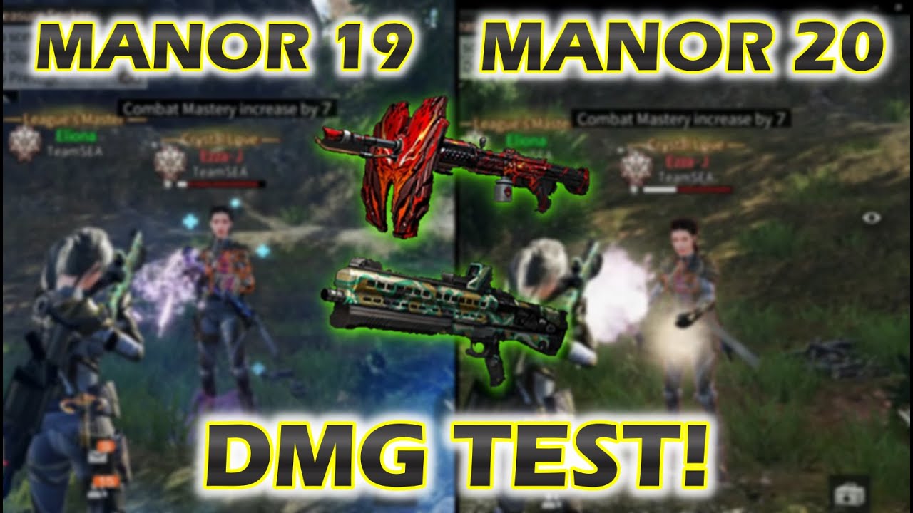 Lifeafter Manor 20 LSS and Flamethrower Damage Test! is it ALOT stronger? Manor 19 VS Manor 20!