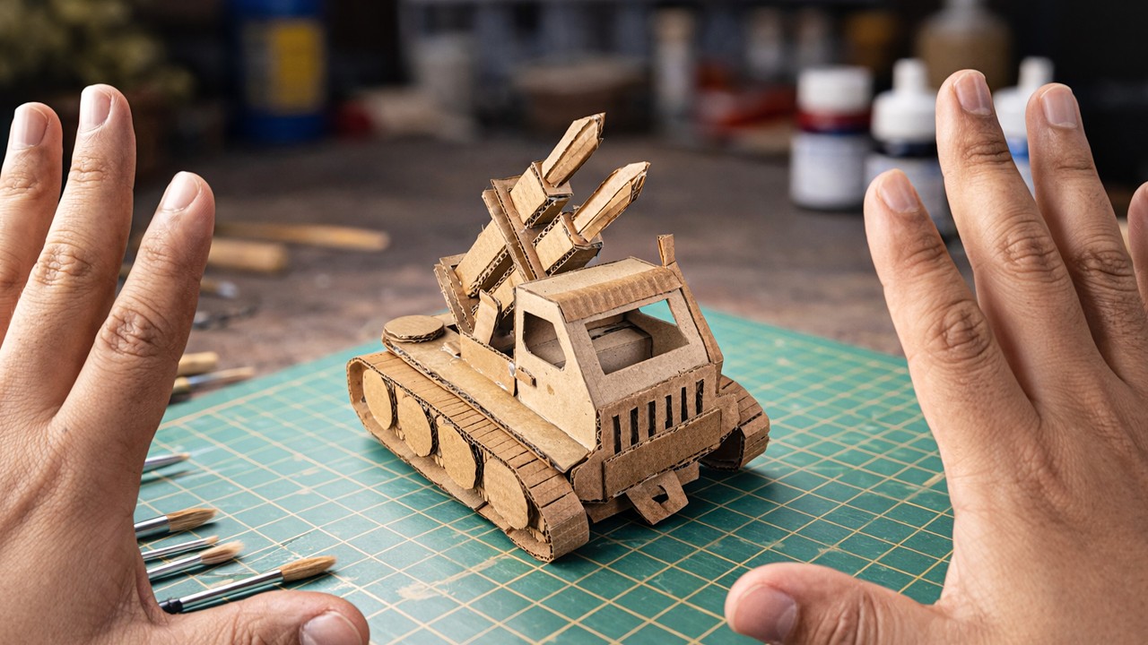 Ракетный танк из картона DIY 🚀 | Самодельное оружие из картона