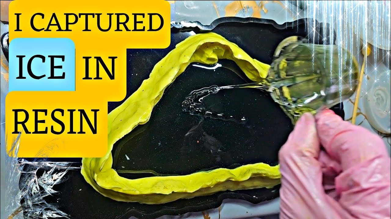 I Trapped Ice Effect in Resin (It Didn’t Melt 😳)