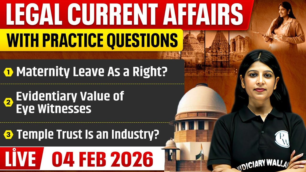 Legal Current Affairs Today | 4 February 2026 | Top Legal News | Judiciary/APO/APP | Judiciary By PW