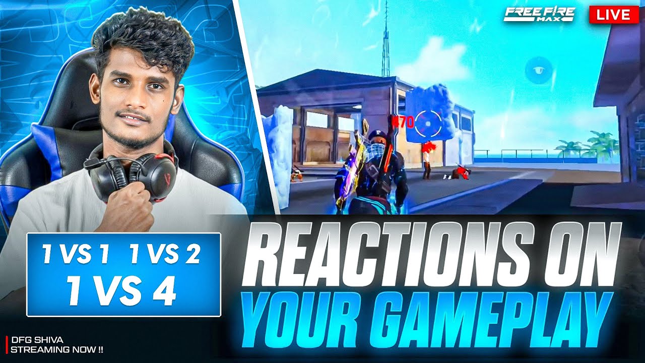1v1-1v2-1v4 REACTIONS ON YOUR GAMEPLAY FACE CAM LIVE TELUGU 🔥#dhanushffgamerlive#munnabhaigaming#df