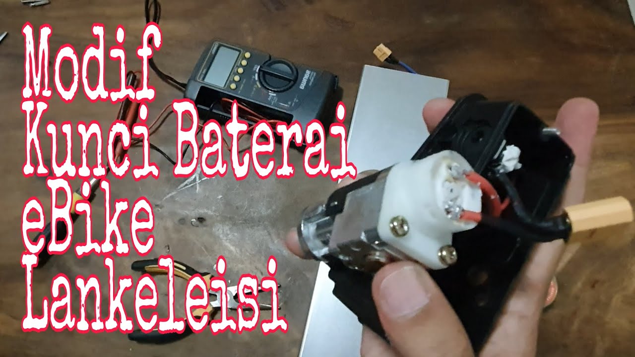 Modifikasi Kunci Baterai eBike Lankeleisi | Kunci Baterai On Off Lock