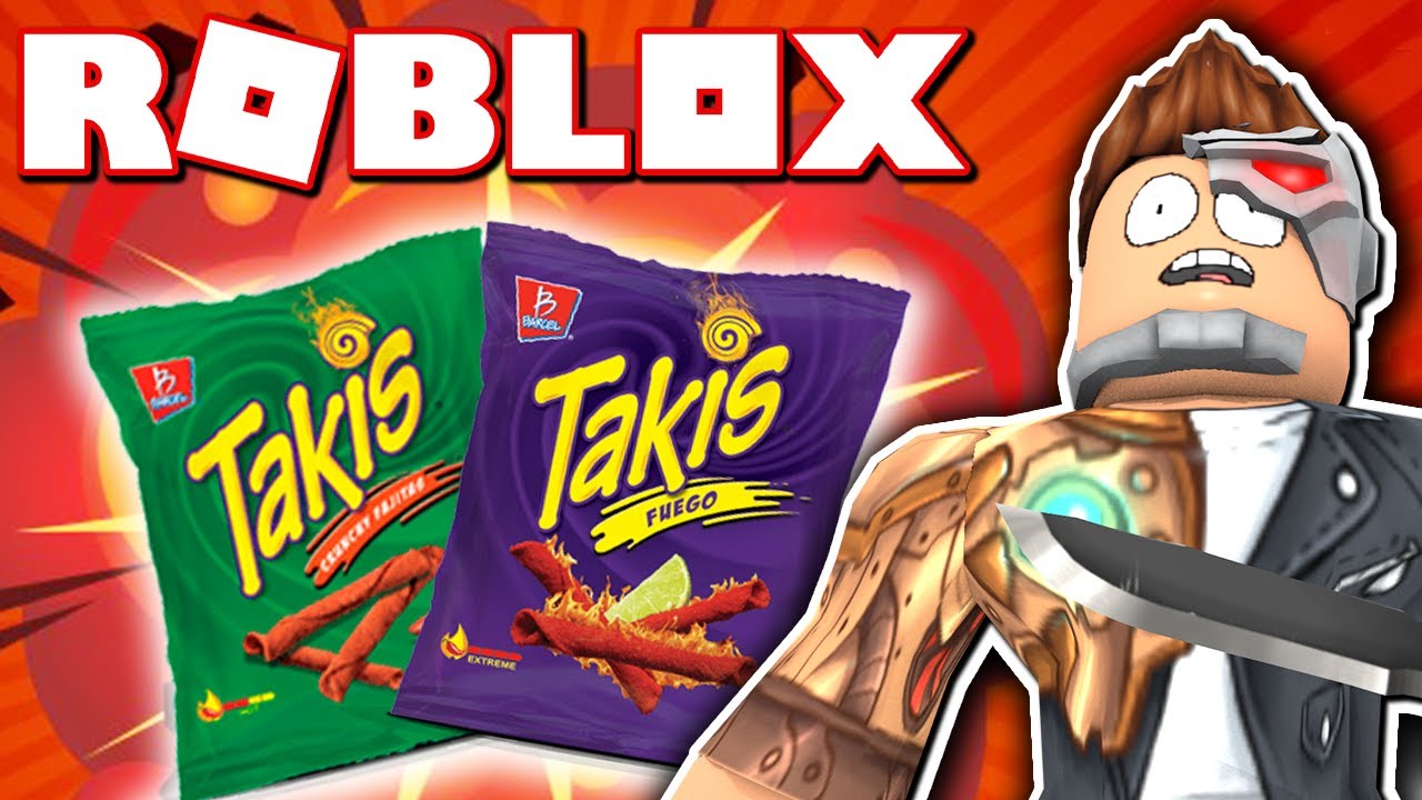 SPICY CHIPS CHALLENGE!! (Roblox Murder Mystery 2) #TakisChallenge