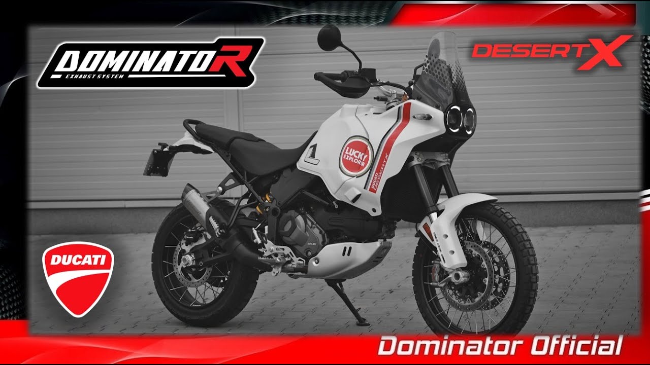 Ducati DesertX ⚡️ Dominator Exhaust Sound | DYNO Test | Loud Muffler