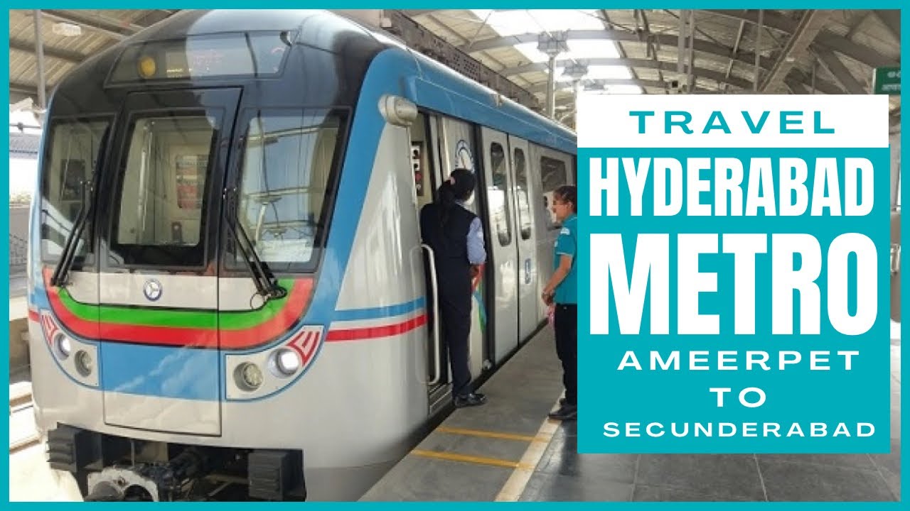 Travel In Hyderabad metro || From Ameerpet to Secunderabad East || Telengana Tourism