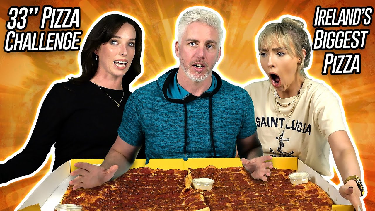 Irish People Try The Biggest Pizza in Ireland (GIANT 33