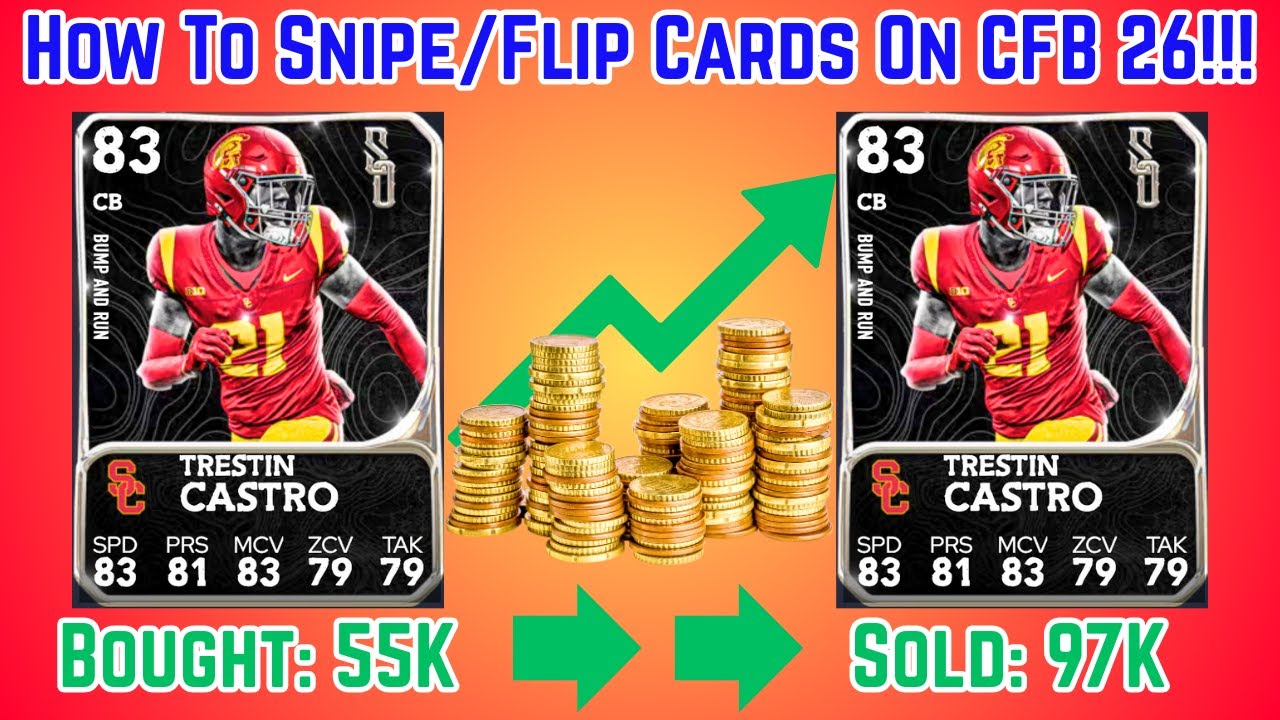 How To Snipe/Flip Cards On CFB 26 To Make A LOT Of Coins!