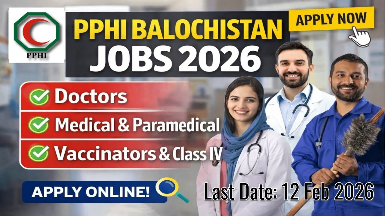 PPHI Balochistan Jobs 2026 | Primary to Masters | Apply Online #healthcarejobs #ngojobs