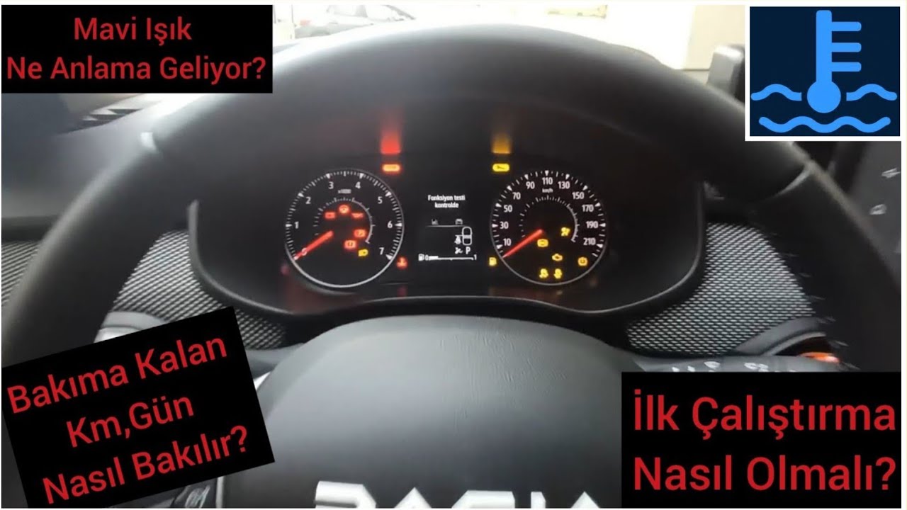 Sandero Stepway III Araç ilk Çalıştırma Nasıl olmalı  Yağ Değişim Kalan Güne Nerden Bakılır