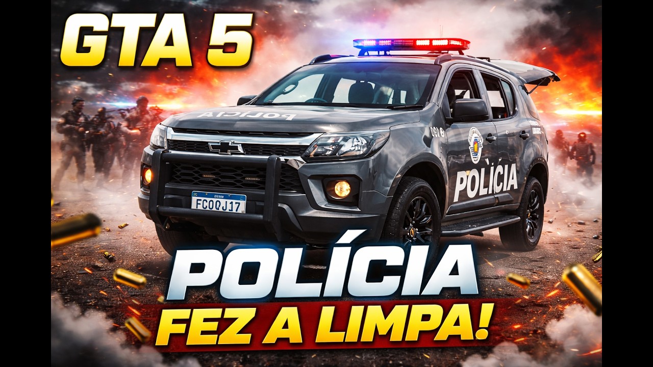 BAEP fez a limpa! Grande apreensão e troca de tiros no GTA 5