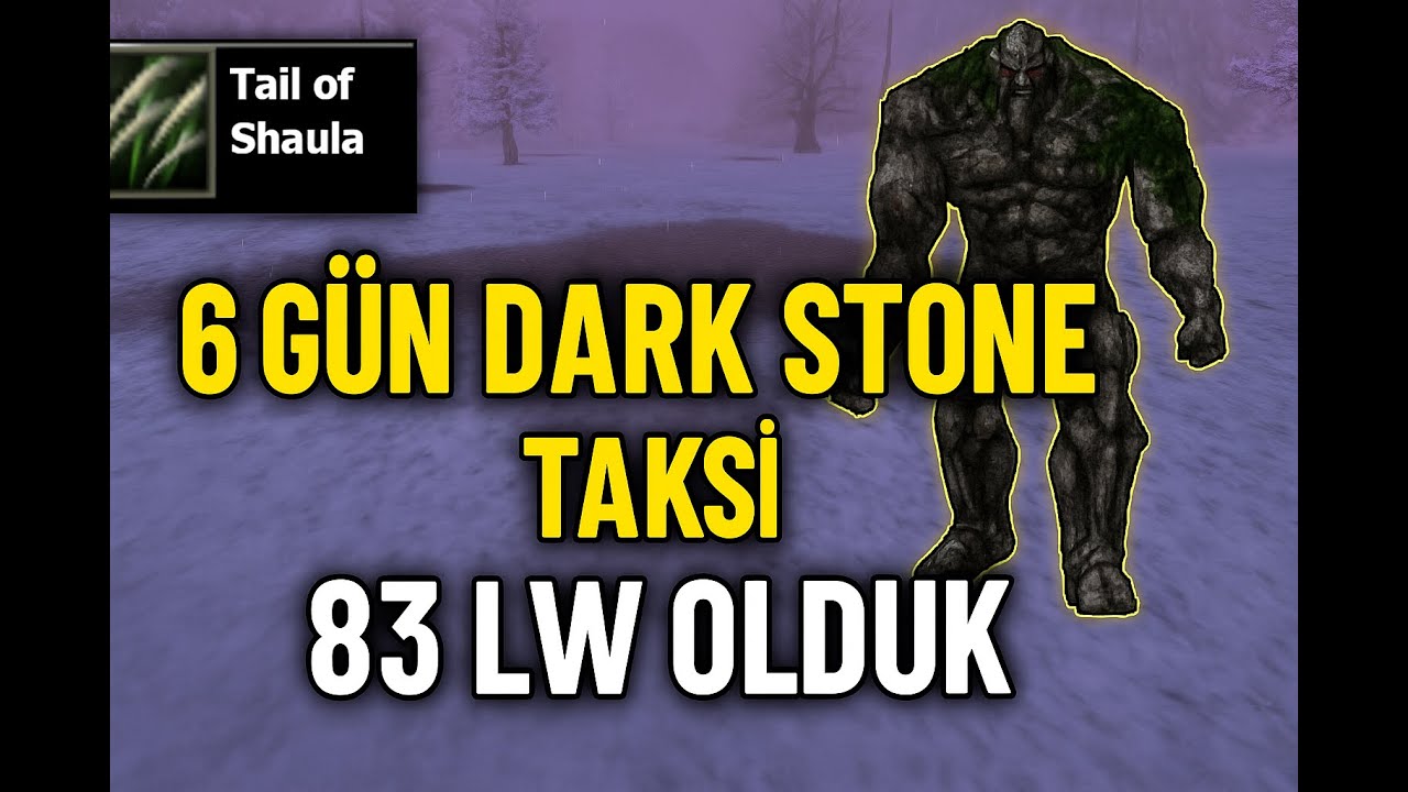 Knight Online 20. Bölüm | 6 Gün Dark Stone Taksi – 83 LW Olduk! ⚔️🔥
