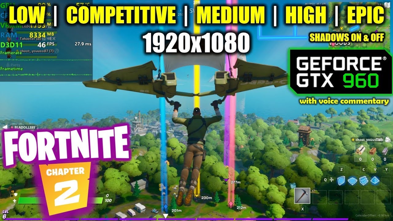 GTX 960 | Fortnite Chapter 2 / Season 11 - 1080p All Settings